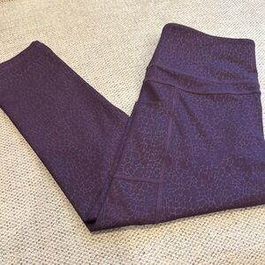 ZYIA Purple Patterned Leggings